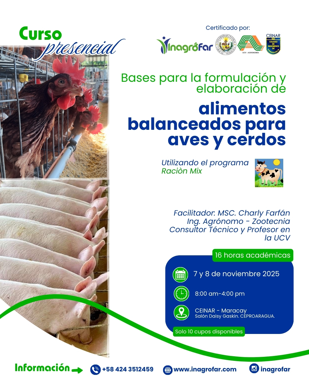 Curso de formulación de alimentos para aves y cerdos
